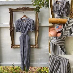 Vintage Pant Romper with pockets